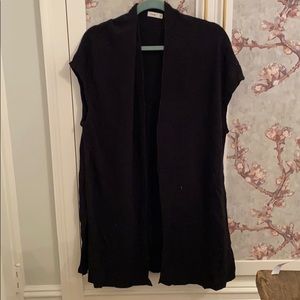 Black VINCE Sleeveless Sweater